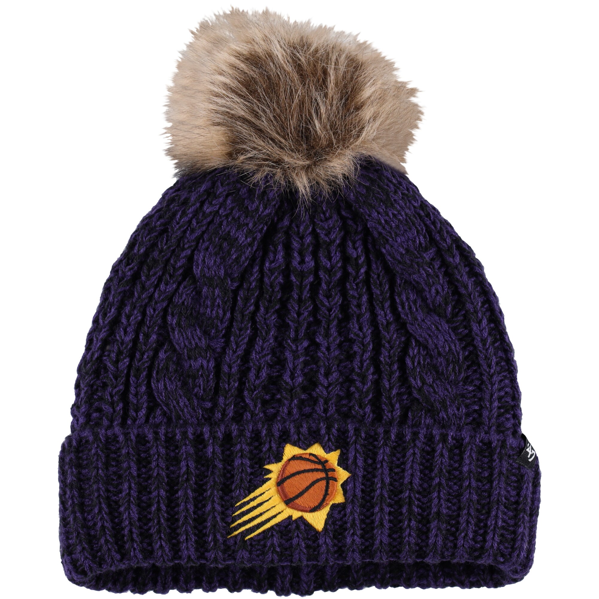 Phoenix Suns womens phoenix suns 47 purple meeko cuffed knit hat with pom Collection | Official Suns Shop