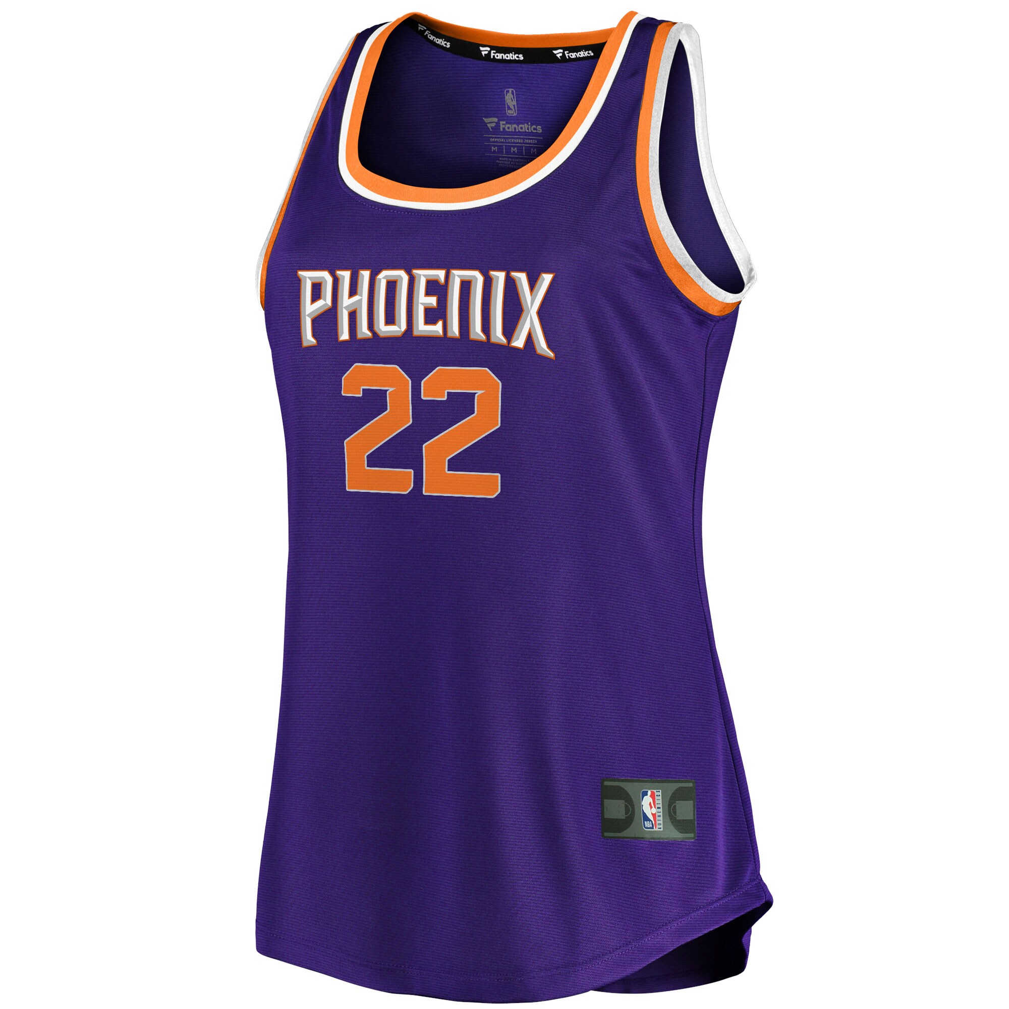 Phoenix Suns womens phoenix suns deandre ayton fanatics purple fast break tank jersey – icon edition Collection | Official Suns Shop