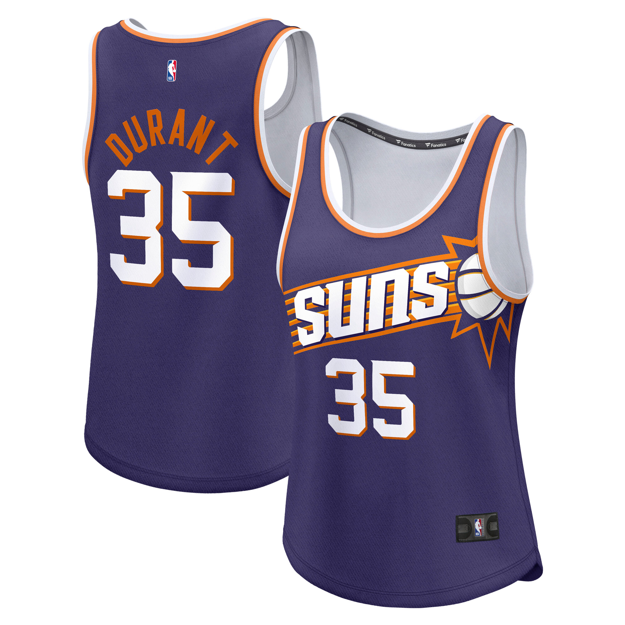 Phoenix Suns womens phoenix suns kevin durant fanatics purple fast break player jersey – icon edition Collection | Official Suns Shop