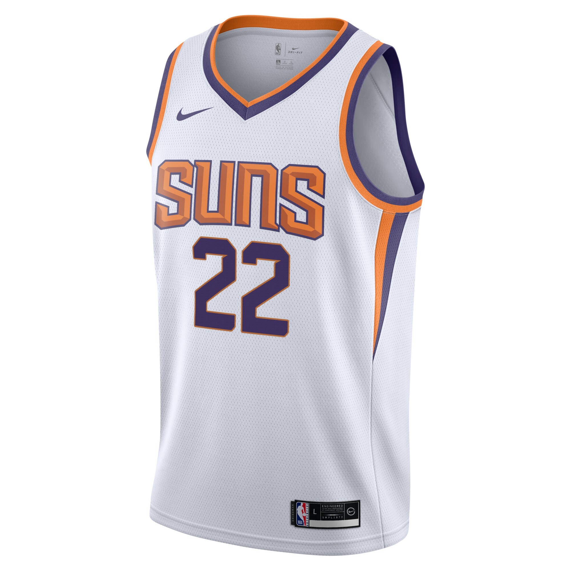 Phoenix Suns youth phoenix suns deandre ayton nike white swingman jersey – association edition Collection | Official Suns Shop