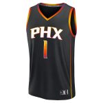 Phoenix Suns youth phoenix suns devin booker fanatics black fast break replica player jersey – statement edition Collection | Official Suns Shop
