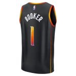 Phoenix Suns youth phoenix suns devin booker fanatics black fast break replica player jersey – statement edition Collection | Official Suns Shop