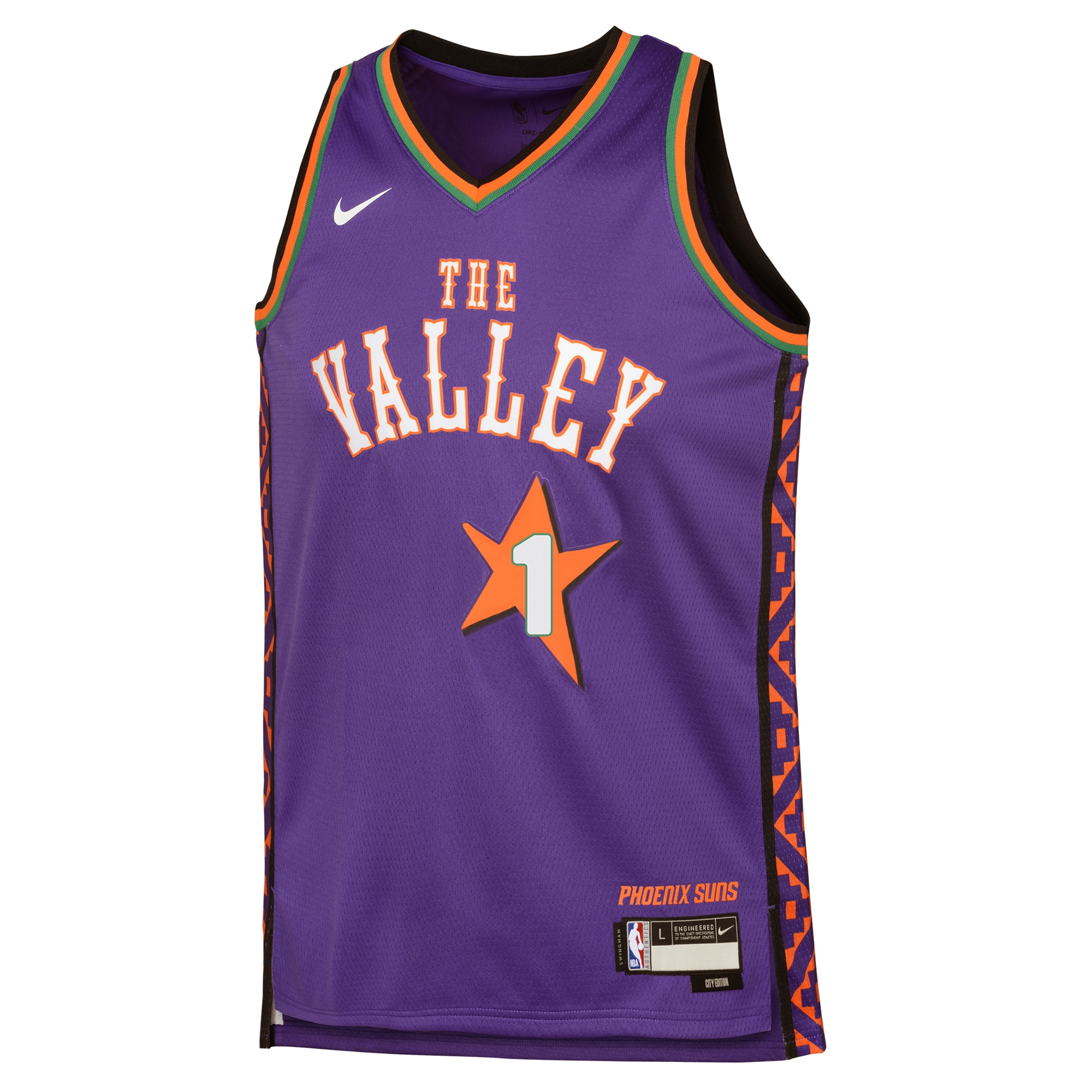 Phoenix Suns youth phoenix suns devin booker nike purple 202425 swingman player jersey – city edition Collection | Official Suns Shop