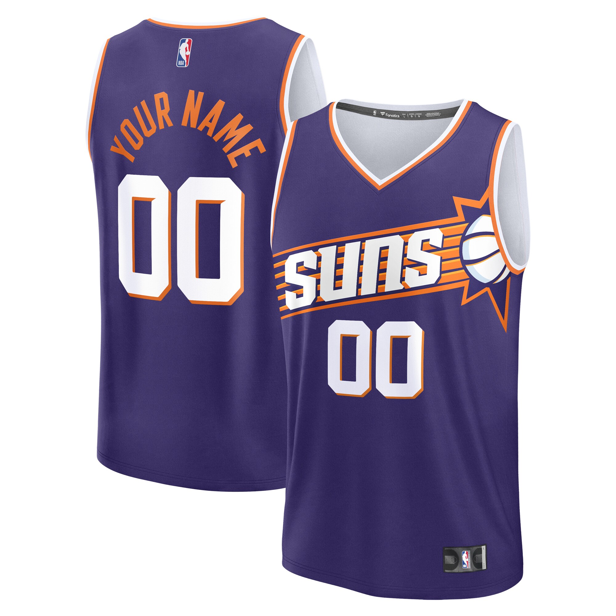 Phoenix Suns youth phoenix suns fanatics purple custom fast break jersey – icon edition Collection | Official Suns Shop