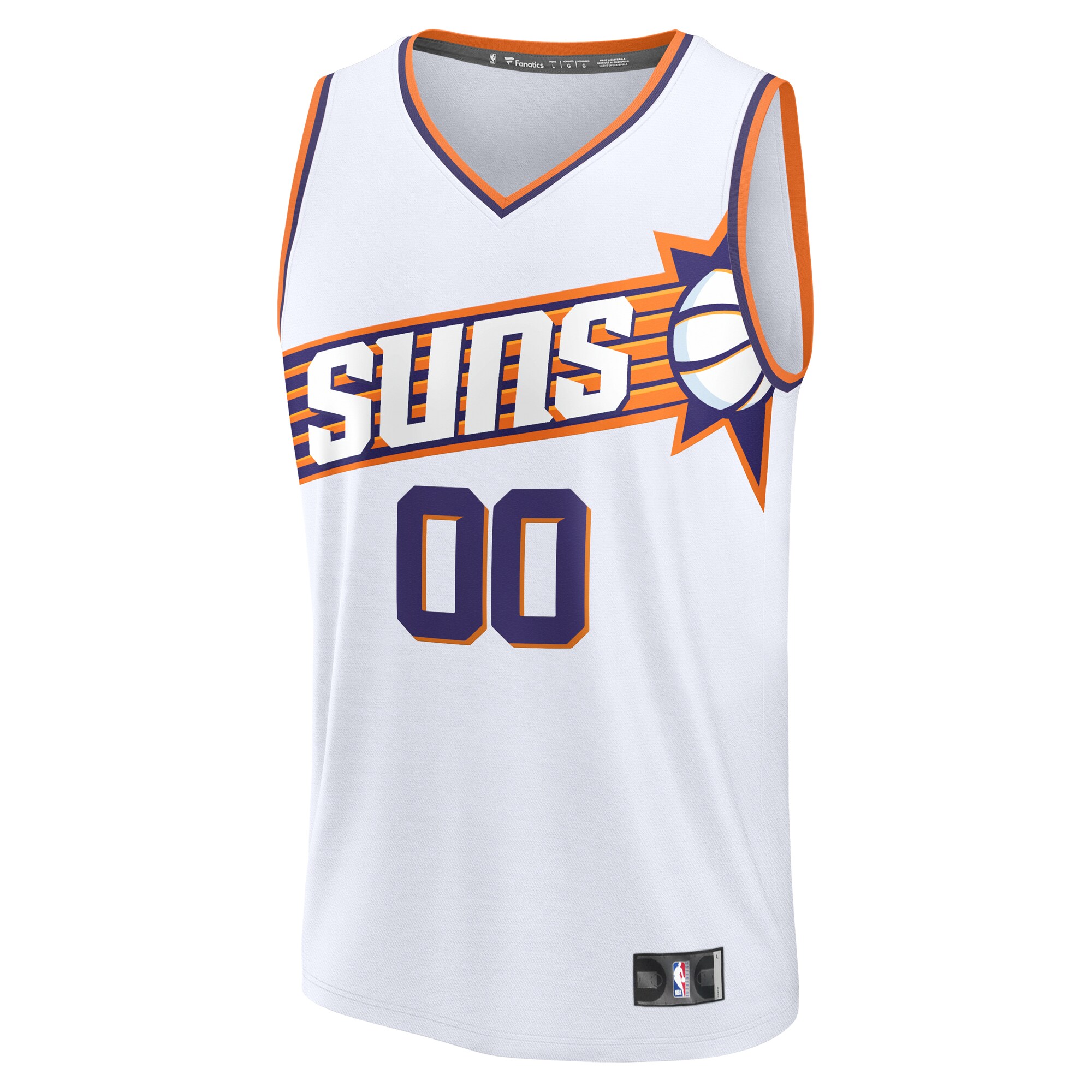 Phoenix Suns youth phoenix suns fanatics white custom fast break jersey – association edition Collection | Official Suns Shop