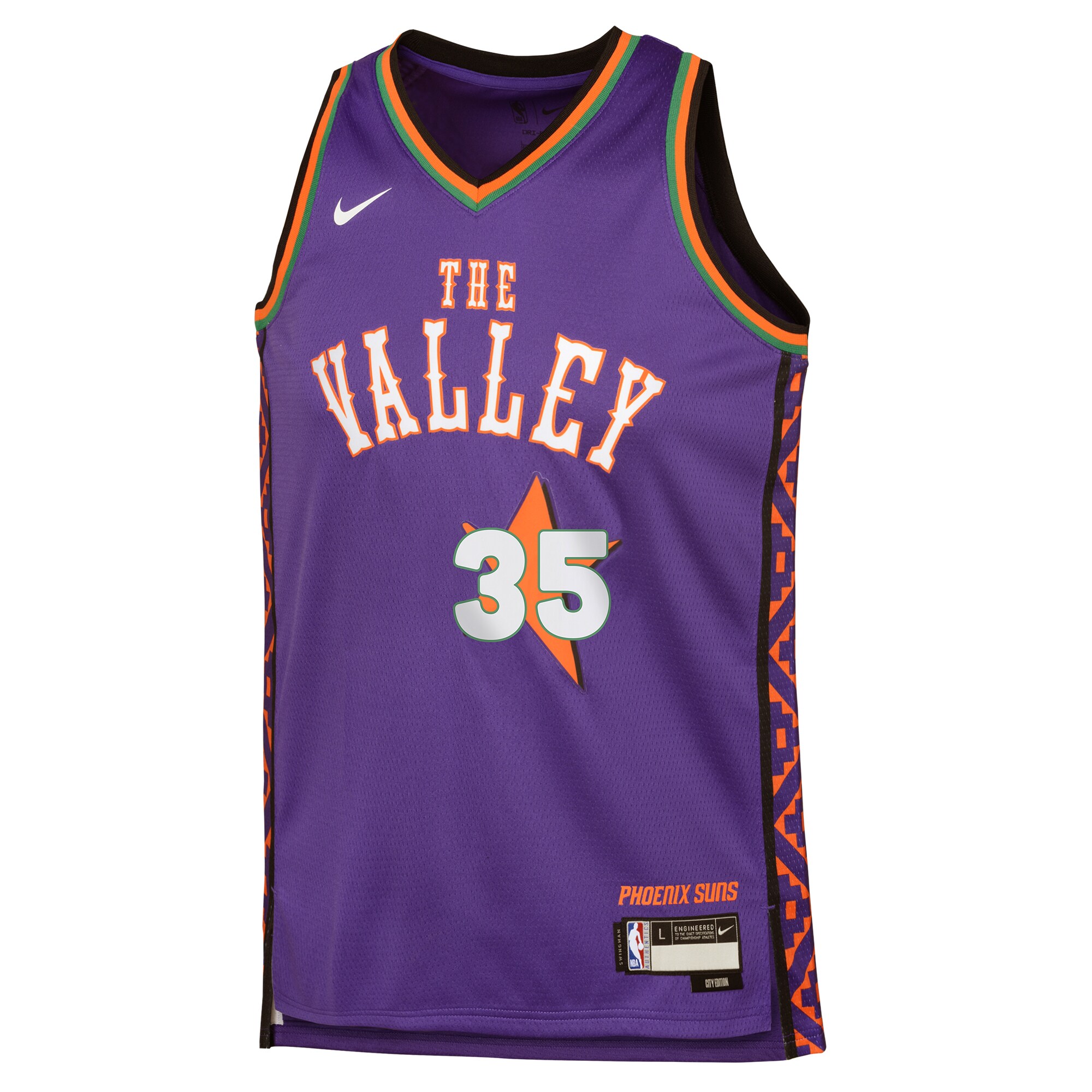 Phoenix Suns youth phoenix suns kevin durant nike purple 202425 swingman player jersey – city edition Collection | Official Suns Shop