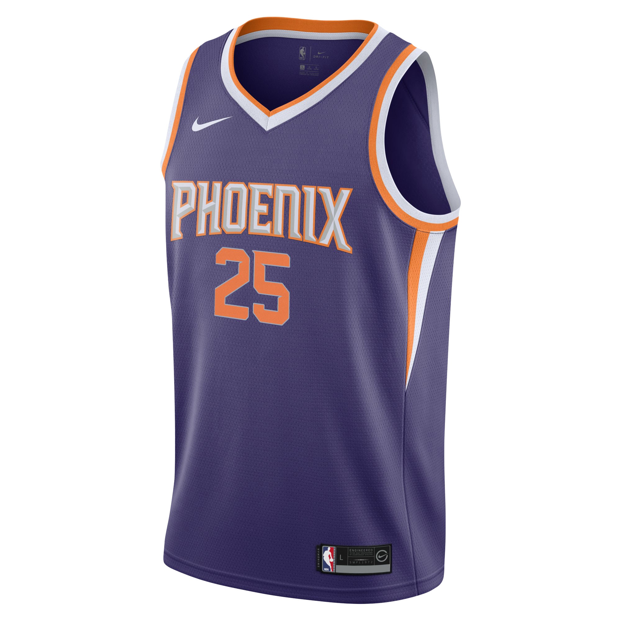 Phoenix Suns youth phoenix suns mikal bridges nike purple swingman jersey – icon edition Collection | Official Suns Shop