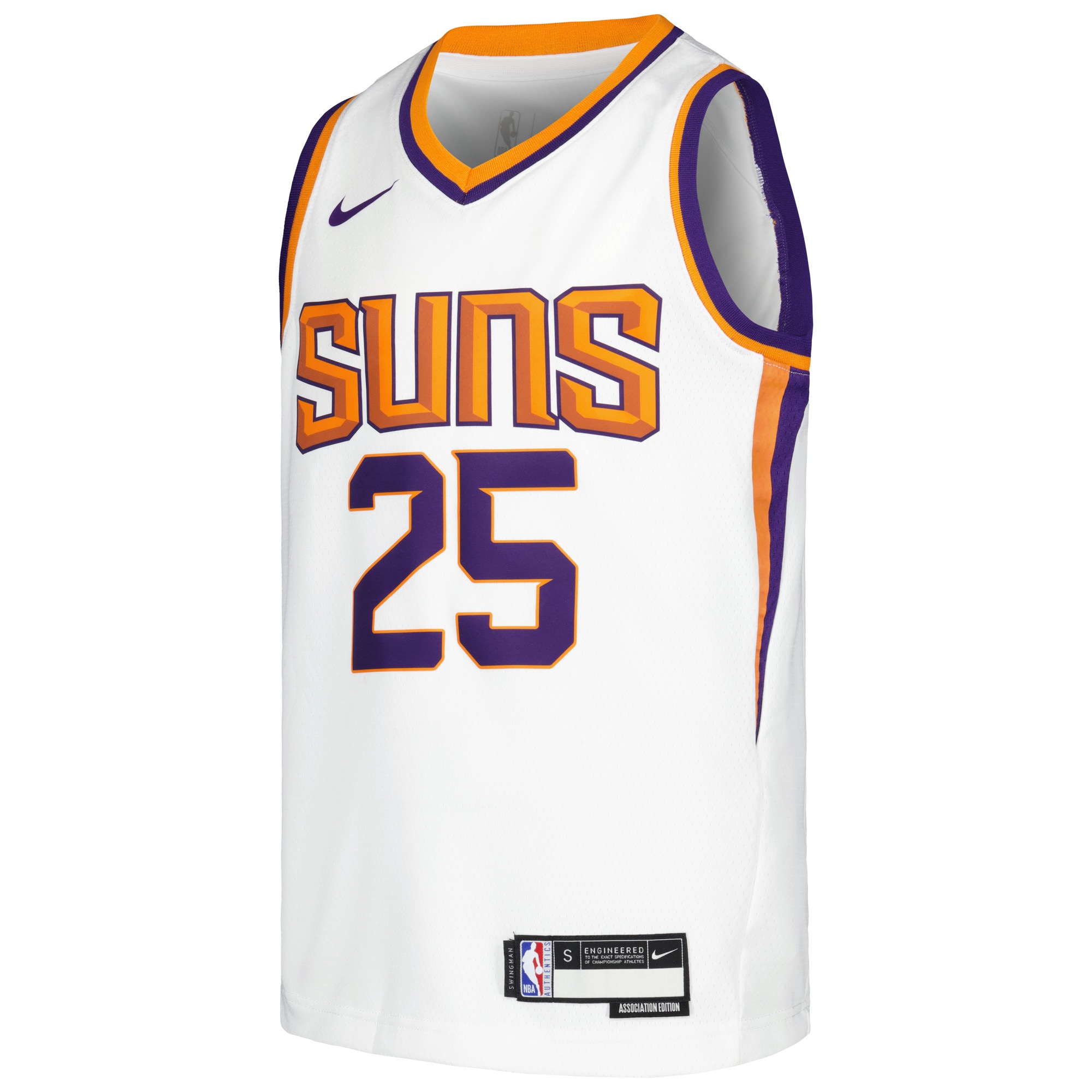 Phoenix Suns youth phoenix suns mikal bridges nike white swingman jersey – association edition Collection | Official Suns Shop