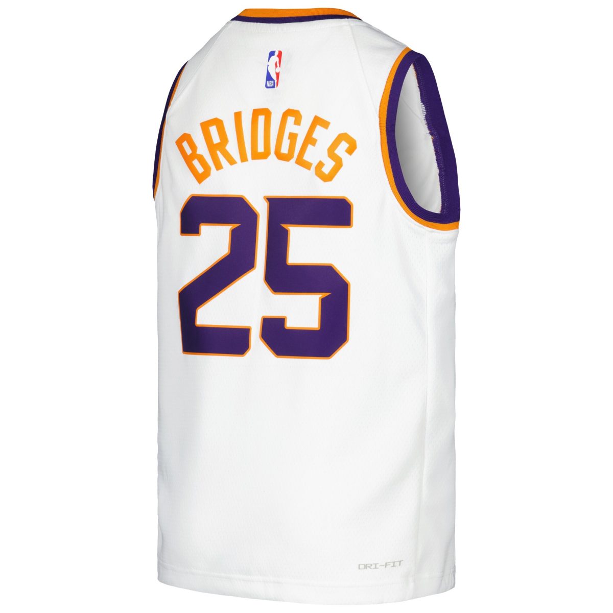 Phoenix Suns youth phoenix suns mikal bridges nike white swingman jersey – association edition Collection | Official Suns Shop