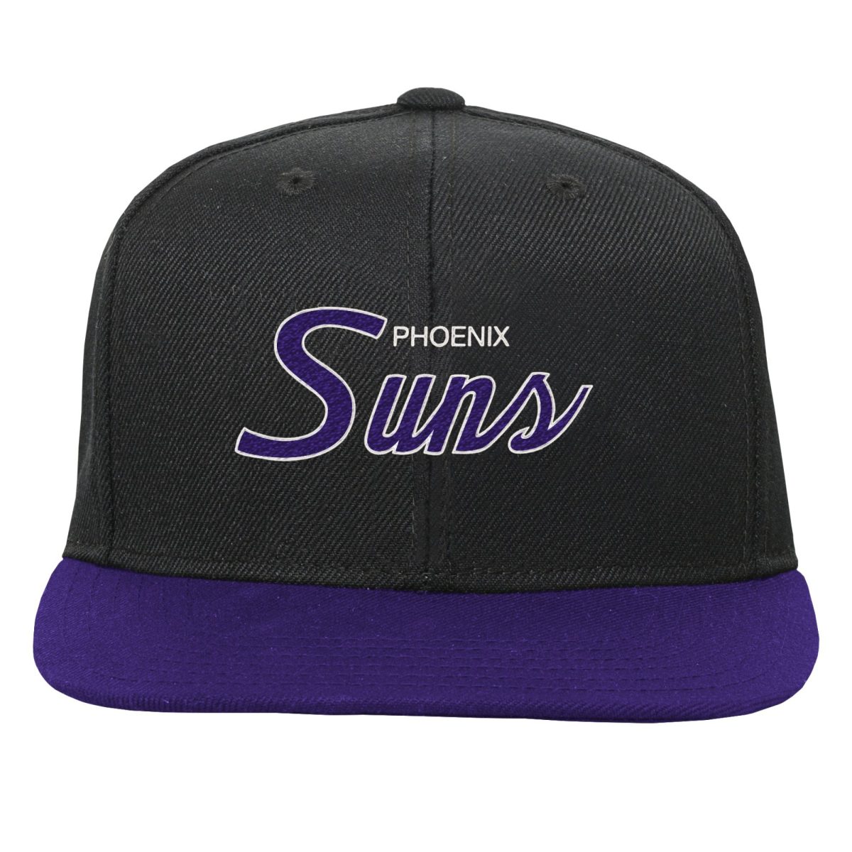 Phoenix Suns youth phoenix suns mitchell  ness black team script snapback hat Collection | Official Suns Shop