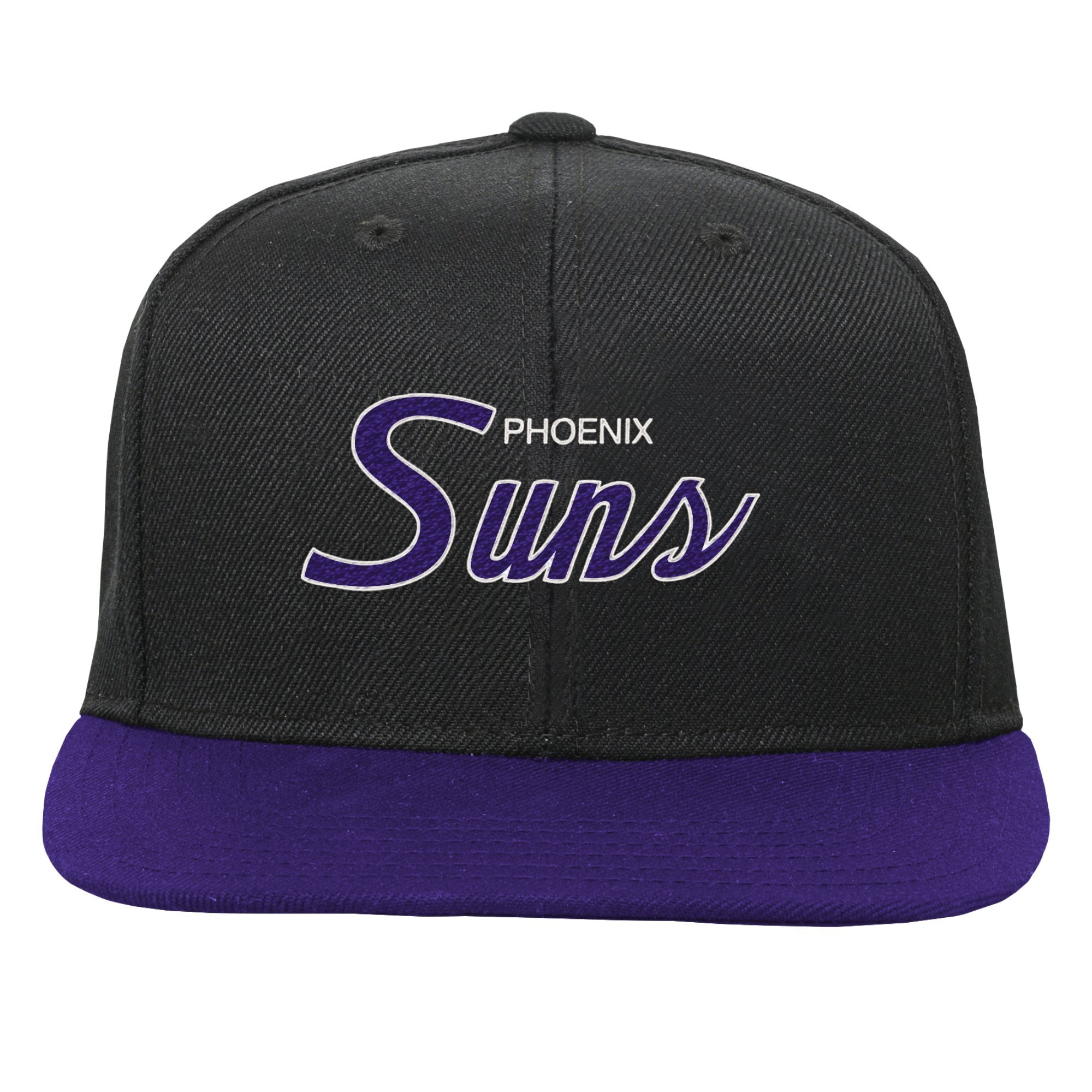 Phoenix Suns youth phoenix suns mitchell  ness black team script snapback hat Collection | Official Suns Shop