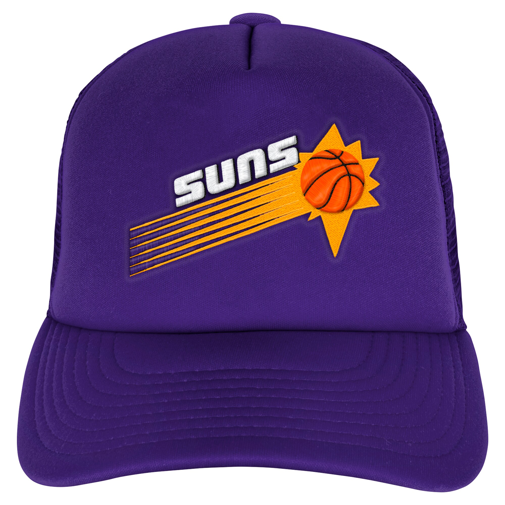 Phoenix Suns youth phoenix suns mitchell  ness purple core evergreen trucker adjustable hat Collection | Official Suns Shop