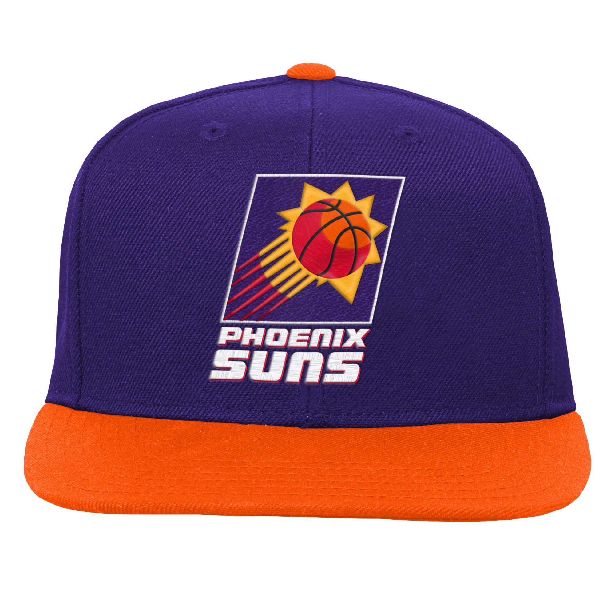 Phoenix Suns youth phoenix suns mitchell  ness purpleorange two-tone snapback hat Collection | Official Suns Shop