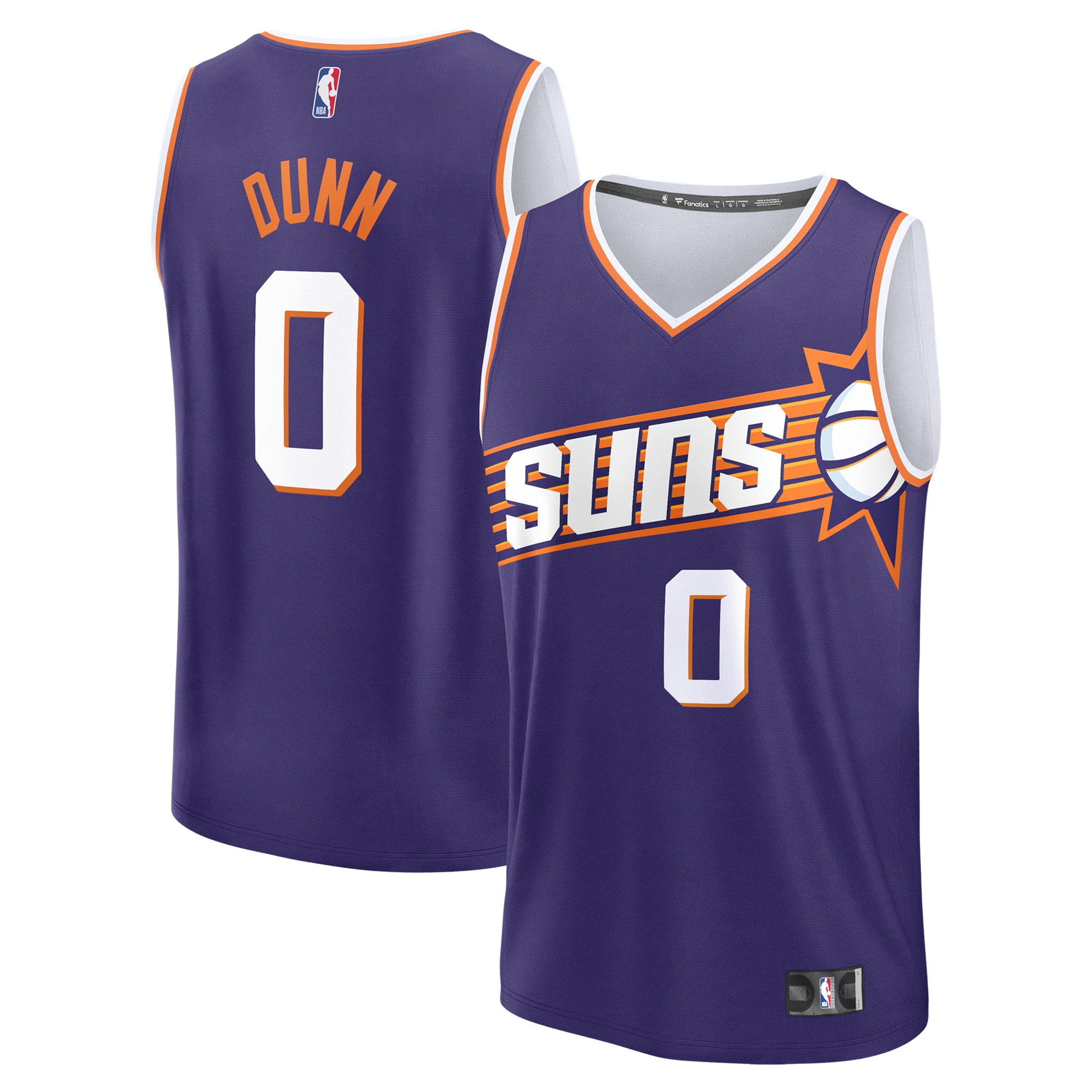Phoenix Suns youth phoenix suns ryan dunn fanatics purple 2024 nba draft fast break player jersey – icon edition Collection | Official Suns Shop